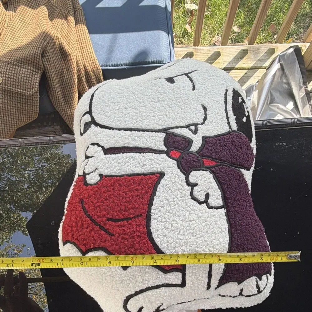 Nourison Home Peanuts Snoopy Halloween Textured Decorative Pillow 15 x 17 in